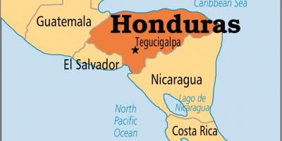 Honduras capitale mappa