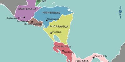 Mappa di Honduras mappa dell'america centrale