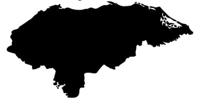 Mappa di Honduras mappa vettoriale