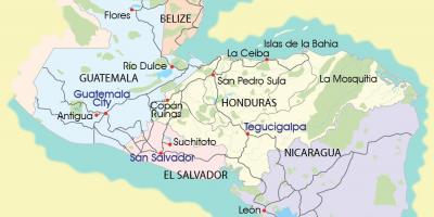 Mappa della mosquitia Honduras