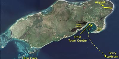 Mappa di utila (Honduras